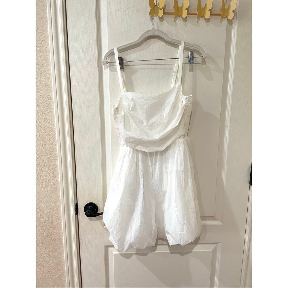Amanda Uprichard White Bubble Mini Dress Medium